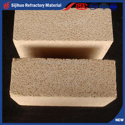 High Aluminium Poly Light Isolation Brick für die Feuerbrechigkeit 1580° Feuerbrechigkeit 1770°