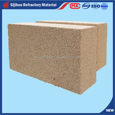 High Aluminium Poly Light Isolation Brick für die Feuerbrechigkeit 1580° Feuerbrechigkeit 1770°